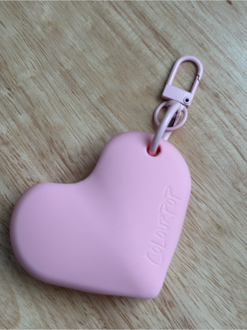 ColourPop heart lippie keychain holder